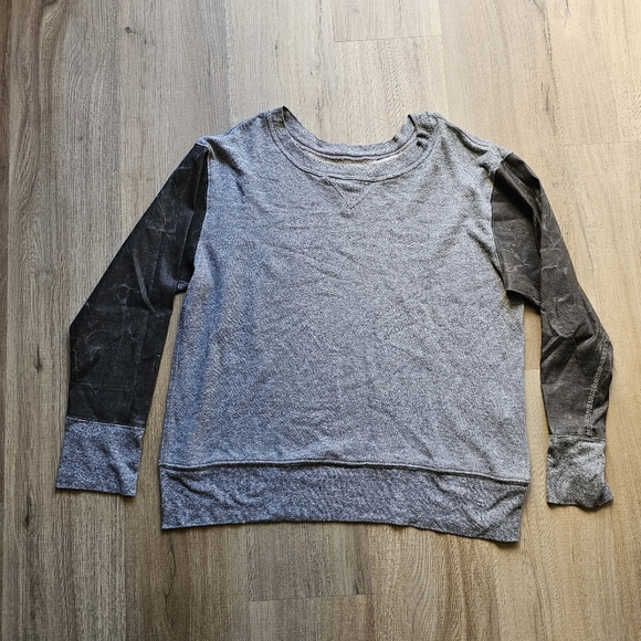 Current/Elliott The Stadium Sweatshirt gray Large 3 - Picture 3 of 8